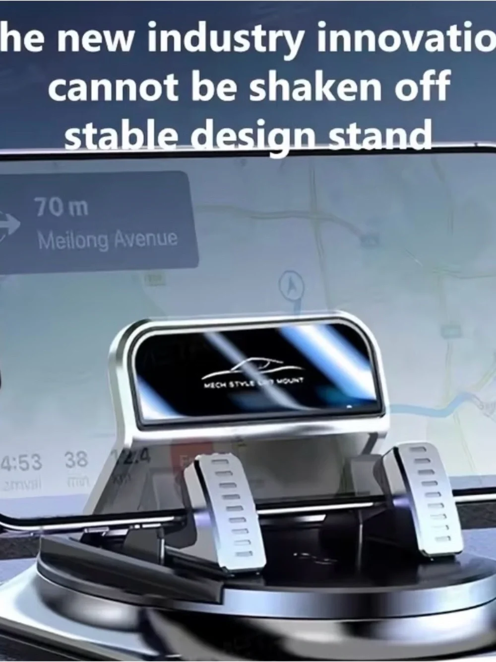 Universal Black Car Dashboard Cell Phone Stand
